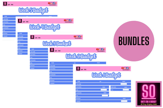 May Weekly Bundles Budget Kits