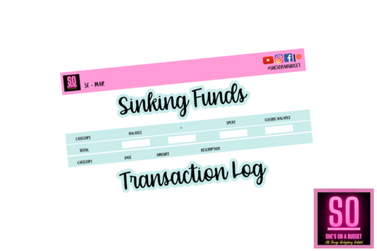 March Sinking Fund Sticker Kit