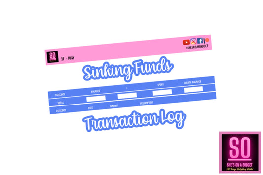 May Sinking Fund Sticker Kit