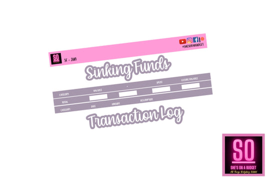 June Sinking Fund Sticker Kit