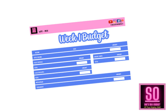 May Week 1 Budget Sticker Kit