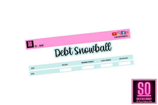 March Debt Snowball Kit