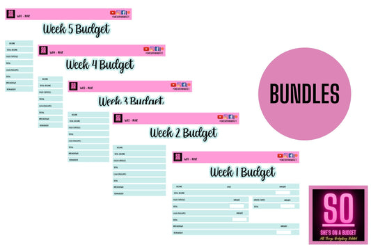 March Weekly Bundles Budget Sticker Kit