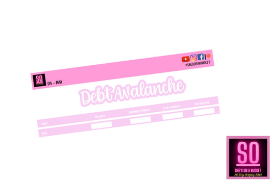 May Debt Avalanche Sticker Kit