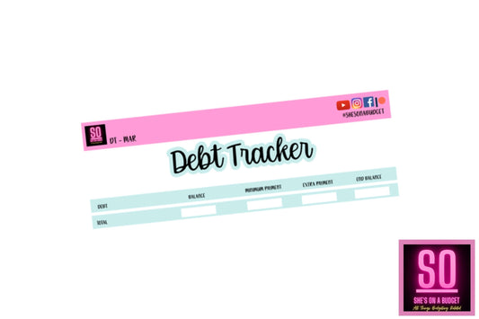 March Debt Tracker Kit