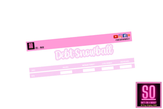 May Debt Snowball Sticker Kit